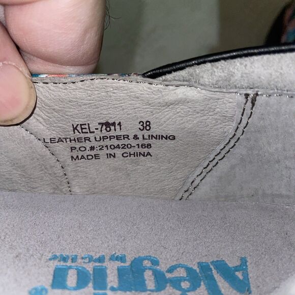 Alegria Women’s Nursing Shoes Size 38 U.S. 7 M Multicolor Baby Motif Comfort - Picture 3 of 12